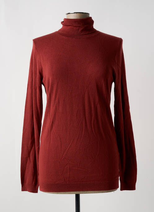 Pull col roulé resserrée sur le bas manches longues marron ESPRIT femme