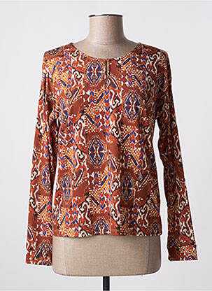 T-shirt manches longues manches longues marron DIANE LAURY femme