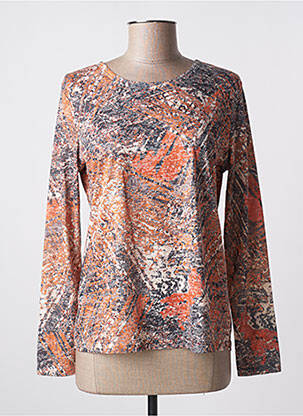 T-shirt manches longues manches longues orange DIANE LAURY femme