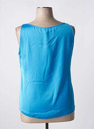 Top coupe fluide fines bretelles bleu ESTEL COLLECTION femme