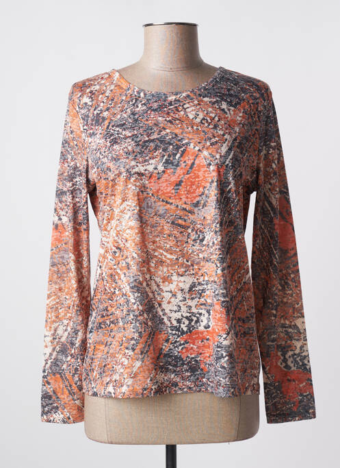 T-shirt manches longues manches longues orange DIANE LAURY femme