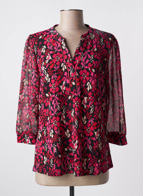 Blouse rouge CHRISTINE LAURE pour femme