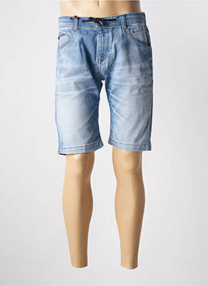 Bermuda tissage denim taille normale bleu DONOVAN homme