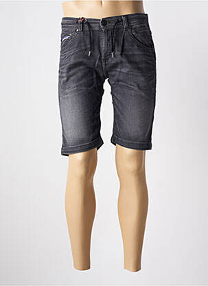 Bermuda tissage denim taille normale noir DONOVAN homme