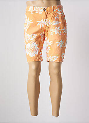 Bermuda coupe droite taille normale orange REDSOUL homme
