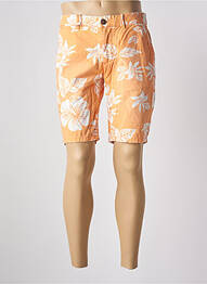 Bermuda coupe droite taille normale orange REDSOUL homme