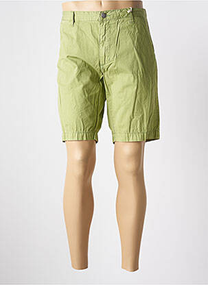 Bermuda coupe droite taille normale vert RECYCLED ART WORLD homme