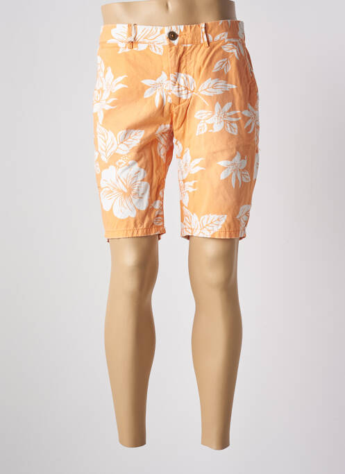 Bermuda coupe droite taille normale orange REDSOUL homme