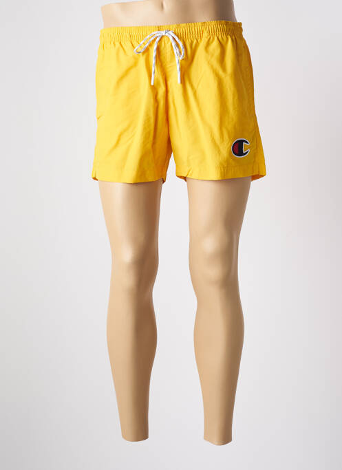 Short de bain jaune CHAMPION pour homme