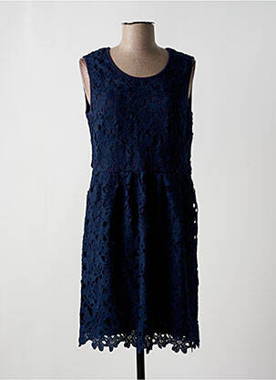 Robe mi-longue sans manche sans manche bleu LA FEE MARABOUTEE femme