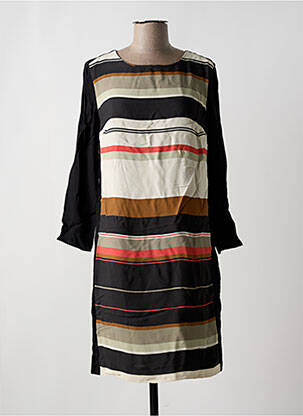 Robe courte coupe fluide manches longues noir NICE THINGS femme