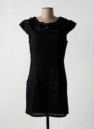 Robe courte manches courtes manches courtes noir MOLLY BRACKEN femme