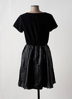 Robe mi-longue manches courtes manches courtes noir REDSOUL femme