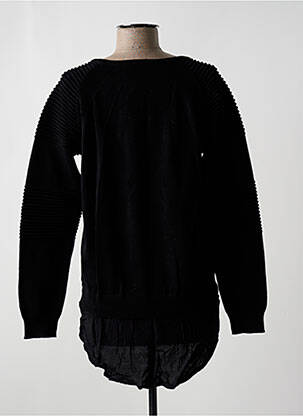 Pull col rond manches longues noir 2 TWO femme
