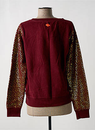 Sweat-shirt stretch manches longues rouge LE TEMPS DES CERISES femme