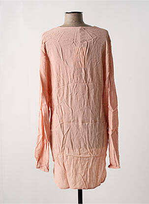 Tunique manches longues tissage crêpe rose PLEASE femme