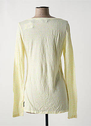 Top imprimé fantaisie manches longues jaune MAISON SCOTCH femme
