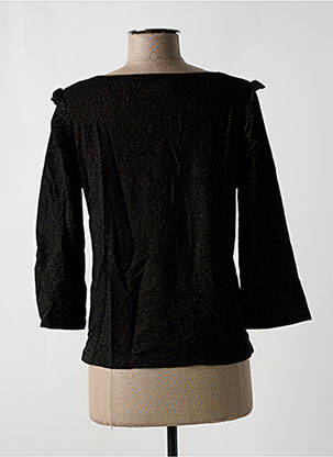 Top stretch manches 3/4 noir LA FEE MARABOUTEE femme