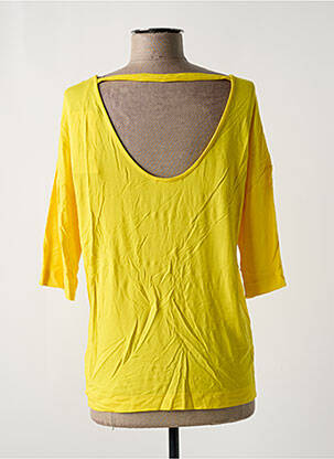 Top tissage jersey manches 3/4 jaune ARMEDANGELS femme