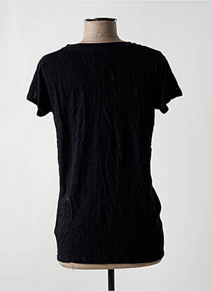 T-shirt imprimé fantaisie manches courtes noir ELEVEN PARIS femme