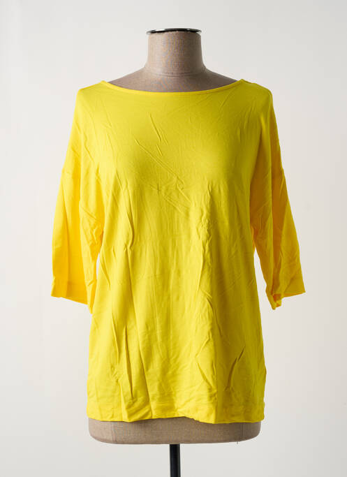 Top tissage jersey manches 3/4 jaune ARMEDANGELS femme