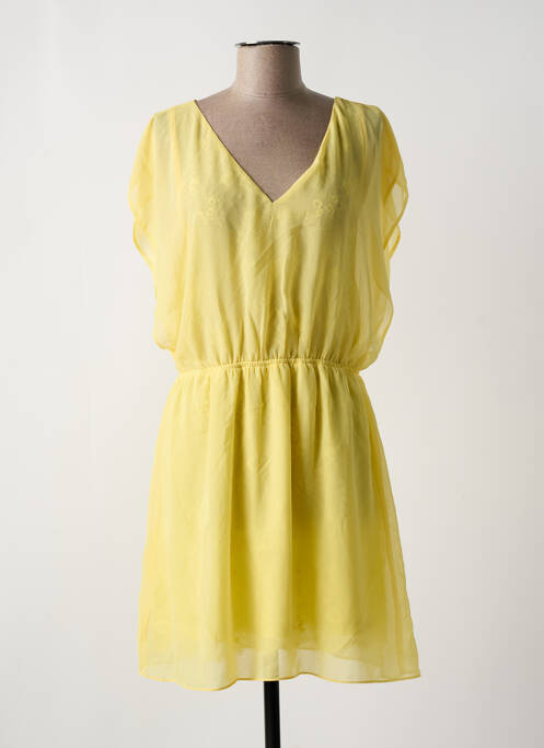 Robe mi-longue jaune GRACE & MILA pour femme