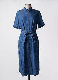 Robe mi-longue manches courtes manches courtes bleu ARMEDANGELS femme