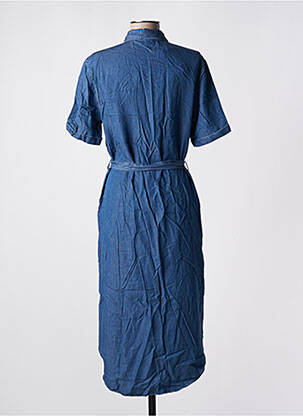 Robe mi-longue manches courtes manches courtes bleu ARMEDANGELS femme