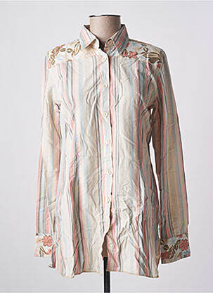 Tunique manches longues manches longues beige TEDDY SMITH INDUSTRY fille