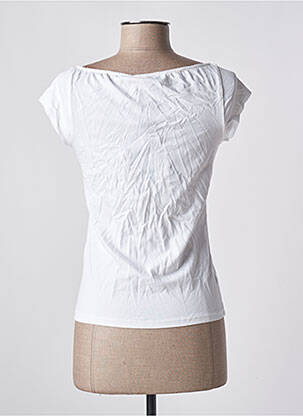 T-shirt sérigraphie avec strass manches courtes blanc KAVANY femme