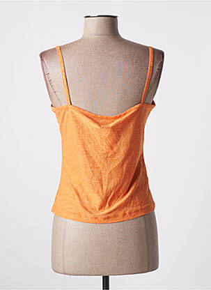 Top stretch fines bretelles orange JNCO femme