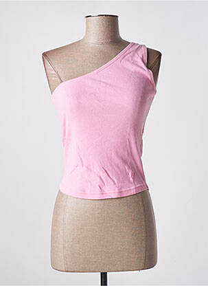 Débardeur coupe ajustée sans manche rose TEDDY SMITH femme