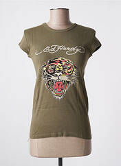 T-shirt vert ED HARDY pour femme seconde vue