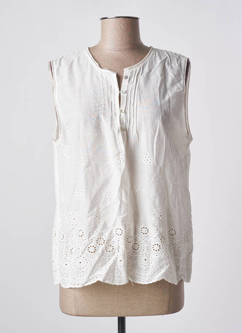 Blouse blanc EMA BLUE'S pour femme