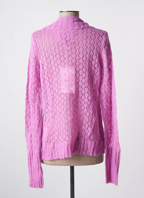 Gilet manches longues rose TEDDY SMITH pour femme