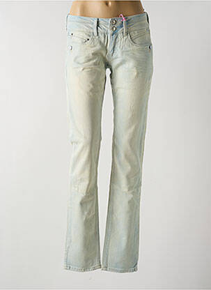 Jeans coupe slim slim taille basse bleu FREEMAN T.PORTER femme