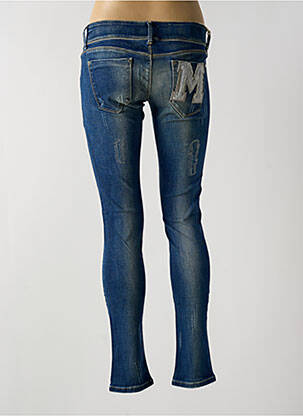 Jeans skinny tissage brut taille normale bleu MET femme