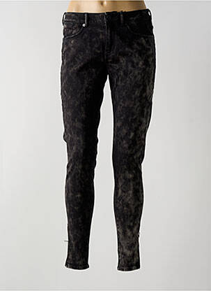 Pantalon slim stretch taille normale noir MAISON SCOTCH femme
