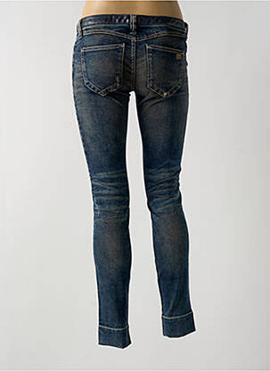 Jeans skinny tissage brut taille normale bleu MET femme