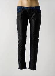 Pantalon slim taille basse taille basse noir LE TEMPS DES CERISES femme