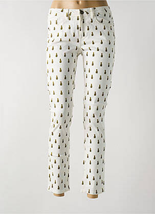 Pantalon slim taille normale taille normale blanc LABDIP femme