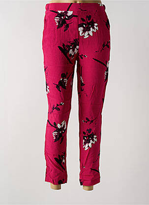 Pantalon droit taille élastique taille normale rose VILA femme