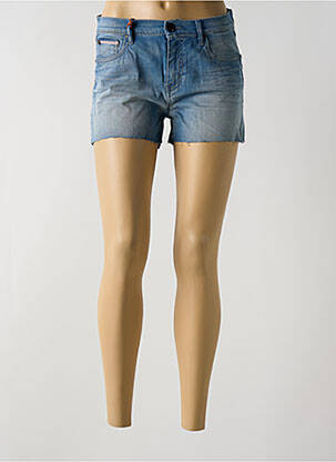 Short tissage denim taille normale bleu DONOVAN femme