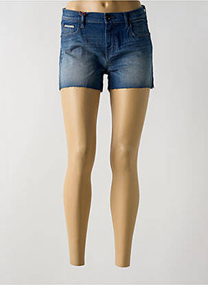 Short tissage denim taille normale bleu DONOVAN femme