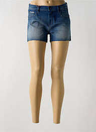 Short tissage denim taille normale bleu DONOVAN femme