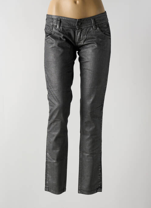 Pantalon slim gris FREE SOUL pour femme