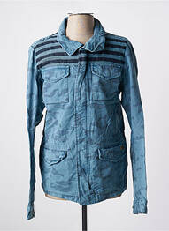 Veste casual poignets pressionnés bleu MAISON SCOTCH homme