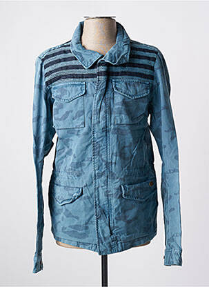 Veste casual coupe droite bleu MAISON SCOTCH homme