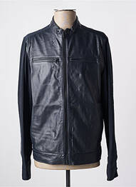 Veste simili cuir coupe droite noir OAKWOOD homme