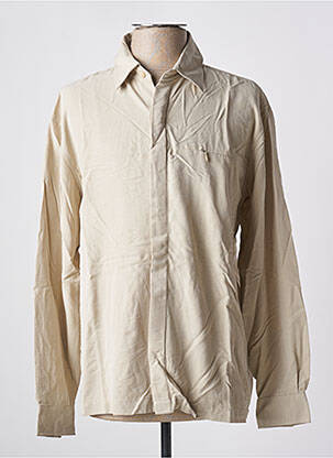 Chemise manches longues manches longues beige TEDDY SMITH homme